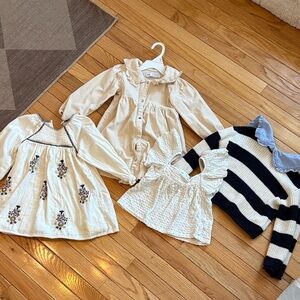 Zara 3T bundle two dresses, one top, two sweaters, jeans, and knit shorts!
